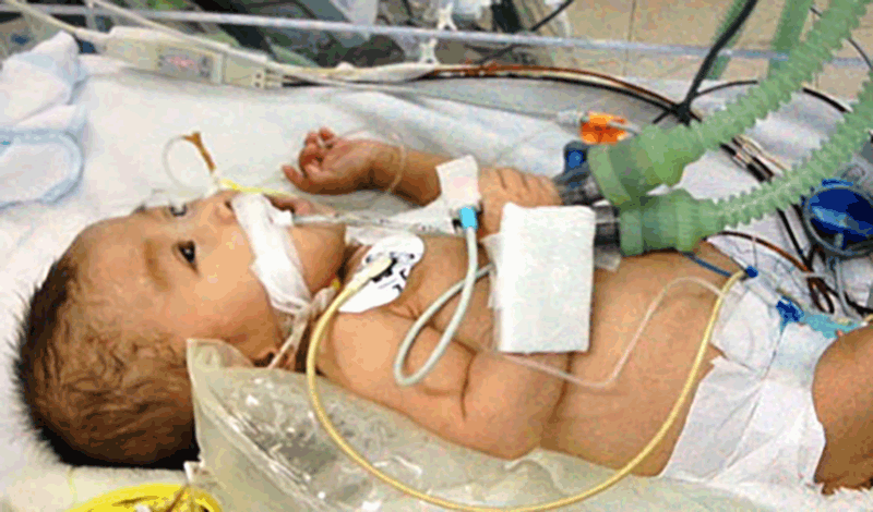 نیایش یک&zwnj;ماهه&nbsp;به دلیل بیماری قلبی بستری شده است.