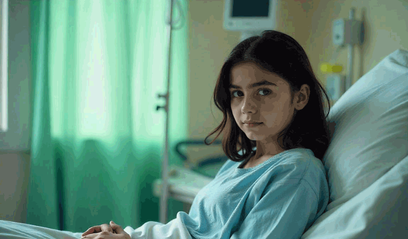 آیدا دوازده&zwnj;ساله به دلیل ضعف و بیحالی بستری شده است.
