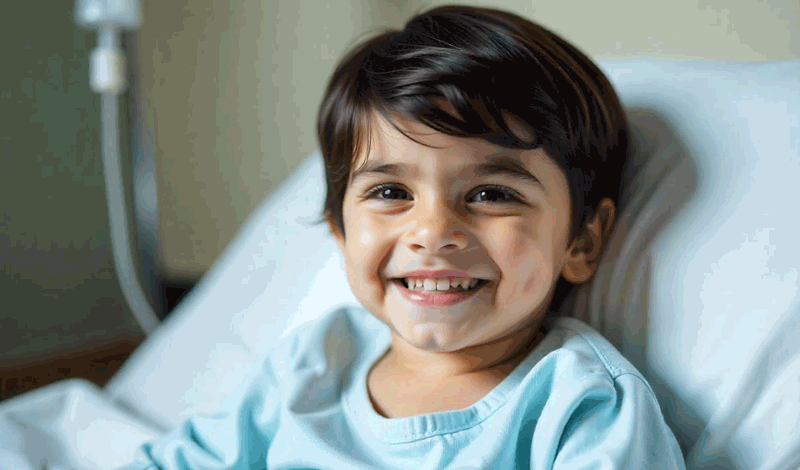 رضا(1)پنج&zwnj;ساله&nbsp;به&nbsp;دلیل سندرم نفروتیک بستری شده است.