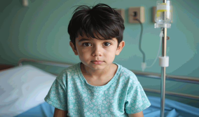 مهدی(2)دوازده&zwnj;ساله&nbsp;به دلیل افت پلاکت خون بستری شده است.