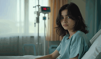 فاطمه(2)شانزده&zwnj;ساله&nbsp;به دلیل مشکل کلیوی بستری شده است.