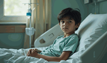 کوروش نه&zwnj;ساله به دلیل&nbsp;دل درد&nbsp;بستری شده است.
