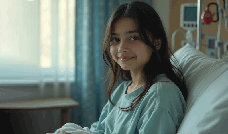 منا(1)نه&zwnj;ساله&nbsp;به دلیل تهوع بستری شده است.