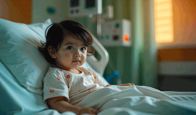 طلا&nbsp;یک&zwnj;ساله به دلیل&nbsp;اسهال و استفراغ بستری شده است.