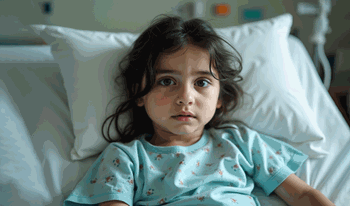 معینه&nbsp;هفت&zwnj;ساله به دلیل&nbsp;تنگی نفس بستری شده است.