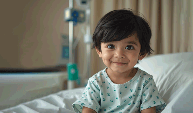 نوید سه&zwnj;ساله&nbsp;به دلیل عفونت ریه بستری شده است.