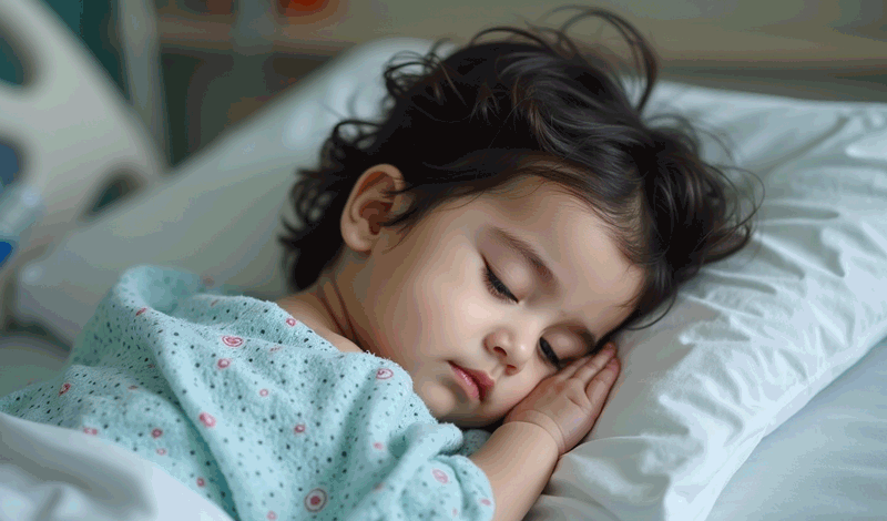 الیانا(1)یک&zwnj;ساله به دلیل عفونت ریه بستری شده است.