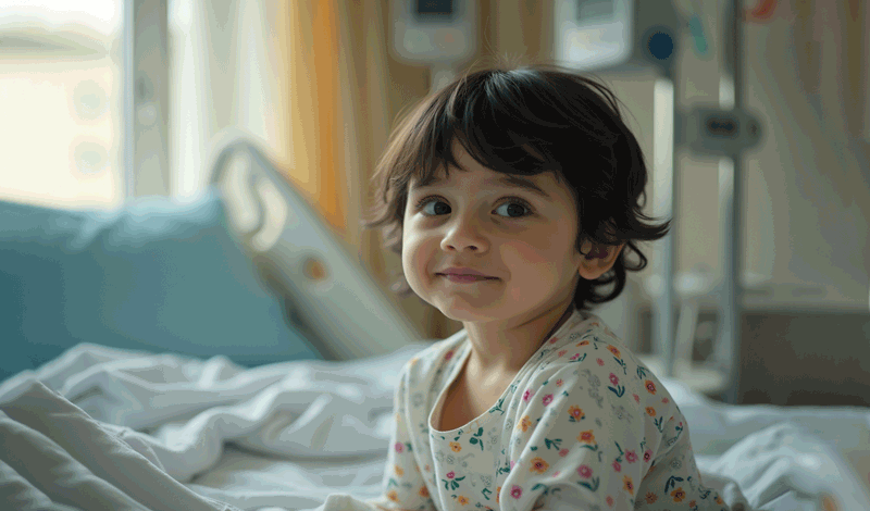 امیرعلی&nbsp;دوساله به دلیل&nbsp;تب بستری شده است.