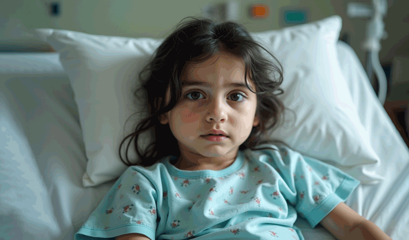 فاطمه&zwnj;ضحی(2)شش&zwnj;ساله&nbsp;به دلیل&nbsp;اسهال بستری شده است.