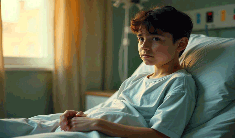 احمد&nbsp;سیزده&zwnj;ساله به دلیل&nbsp;تب بستری شده است.