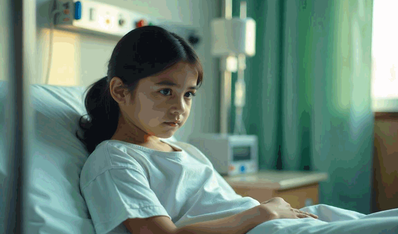 فاطمه&zwnj;زهرا نه&zwnj;ساله به دلیل&nbsp;تب بستری شده است.