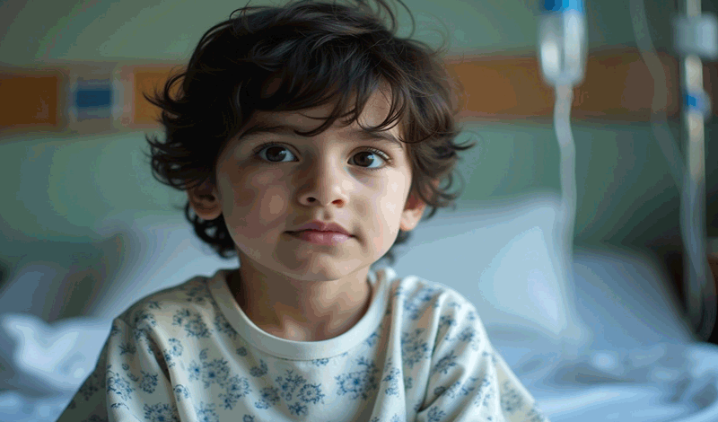 محمدامین هفت&zwnj;ساله&nbsp;به دلیل&nbsp;عفونت ریه بستری شده است.