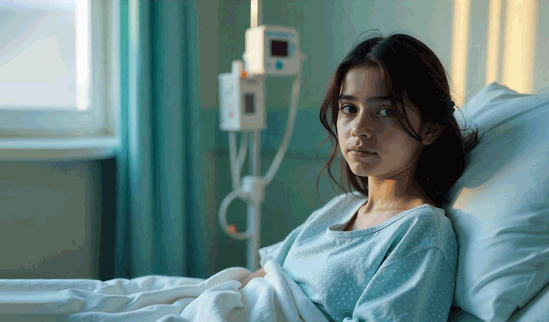 ستایش چهارده&zwnj;ساله به دلیل تشنج بستری شده است.