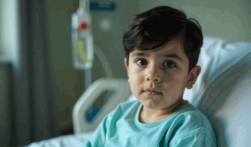 احمدرضا شش&zwnj;ساله به دلیل&nbsp;عمل لوزه بستری شده است.