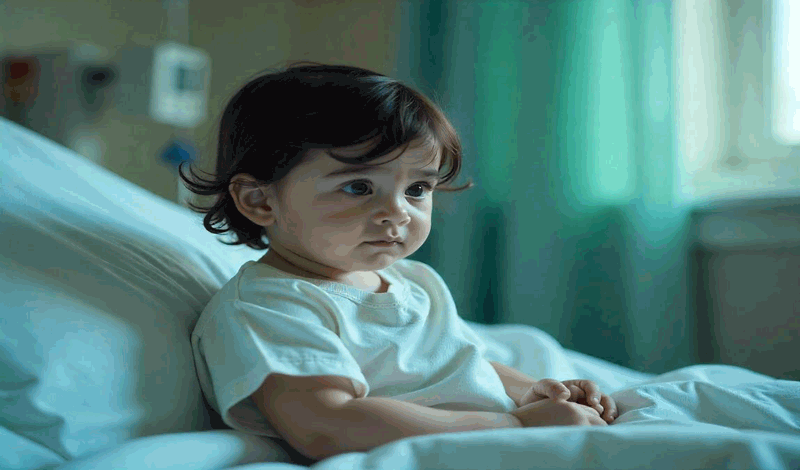 آروین&nbsp;پنج&zwnj;ماهه به دلیل&nbsp;تب بستری شده است.