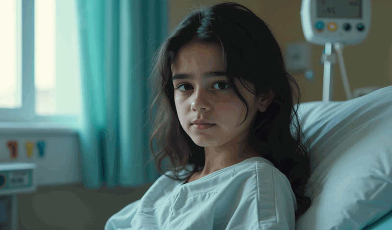 آیسل&nbsp;پانزده&zwnj;ساله&nbsp;به دلیل&nbsp;بی اشتهایی بستری شده است.