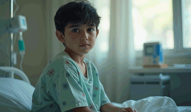 محمدحسین یازده&zwnj;ساله به دلیل&nbsp;شکستگی دست بستری شده است.