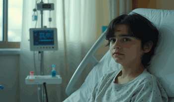 مسعود یازده&zwnj;ساله به دلیل شکستگی دست بستری شده است.