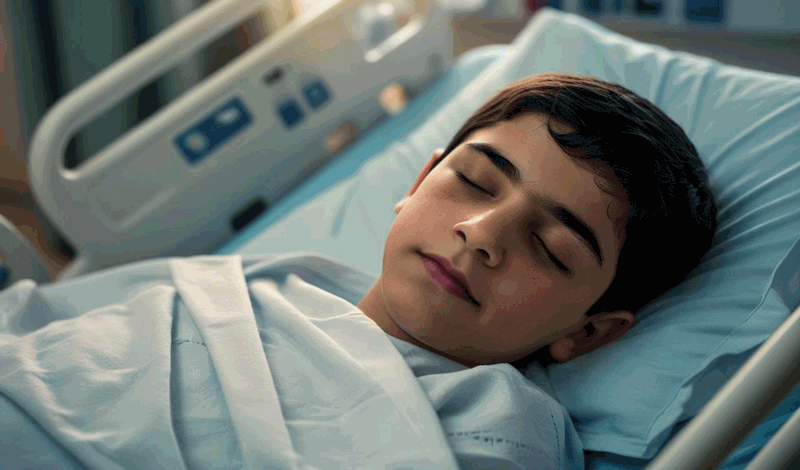 ابوالفضل(4)سیزده&zwnj;ساله به دلیل تشنج بستری شده است.