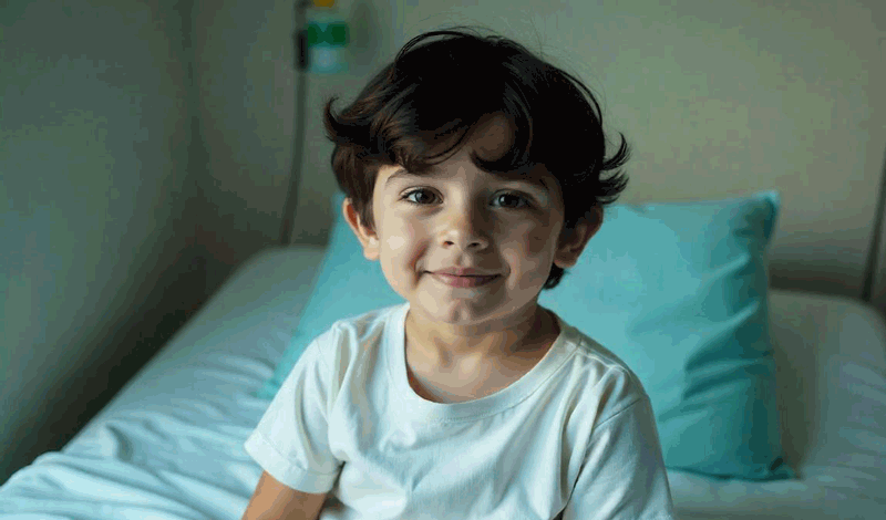 اخترمحمد پنج&zwnj;ساله به دلیل تشنج بستری شده است.